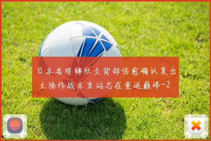 日本名将锦织圭背部伤愈确认复出 主场作战东京站志在重返巅峰